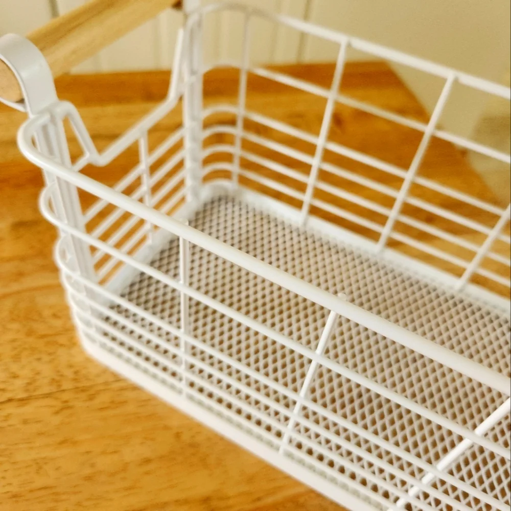 White metal Bin / Caddy
